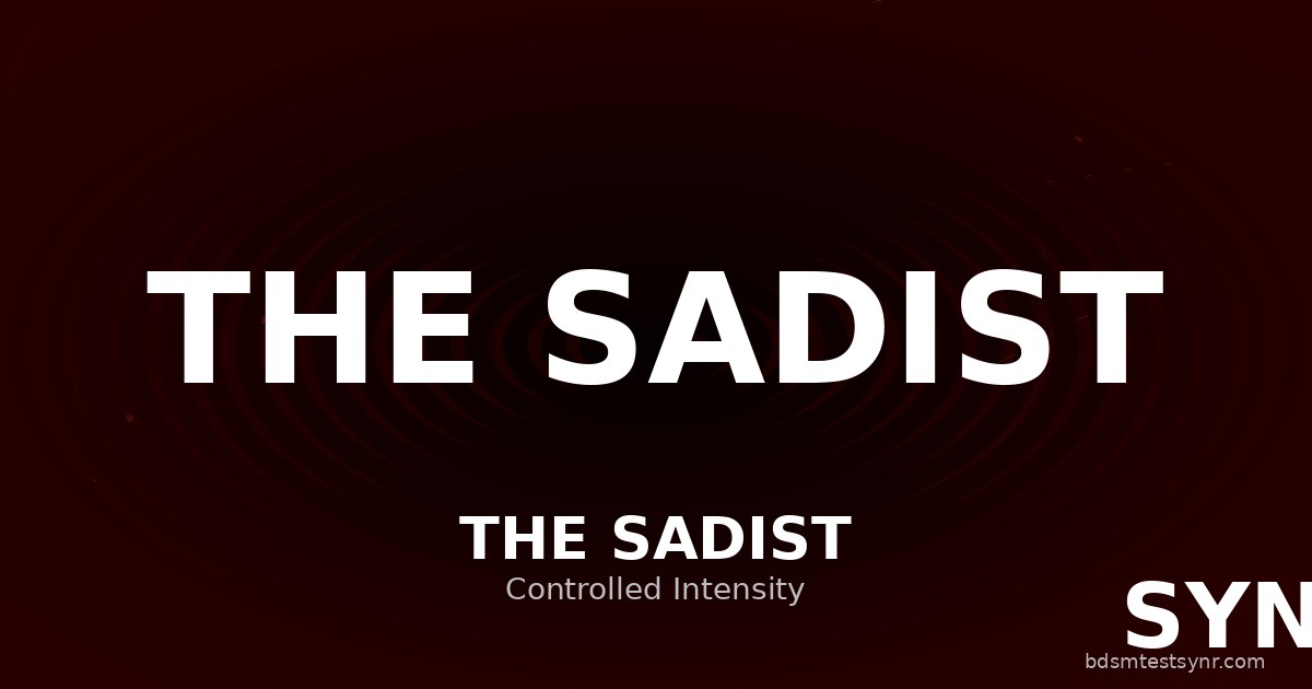 Sadista v BDSM – test archetypů SYNR