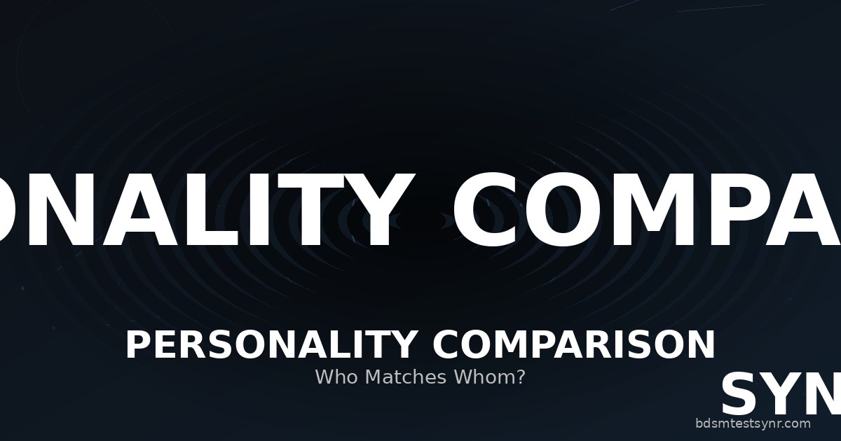 BDSM Test vs. MBTI, Big Five & Dark Triad