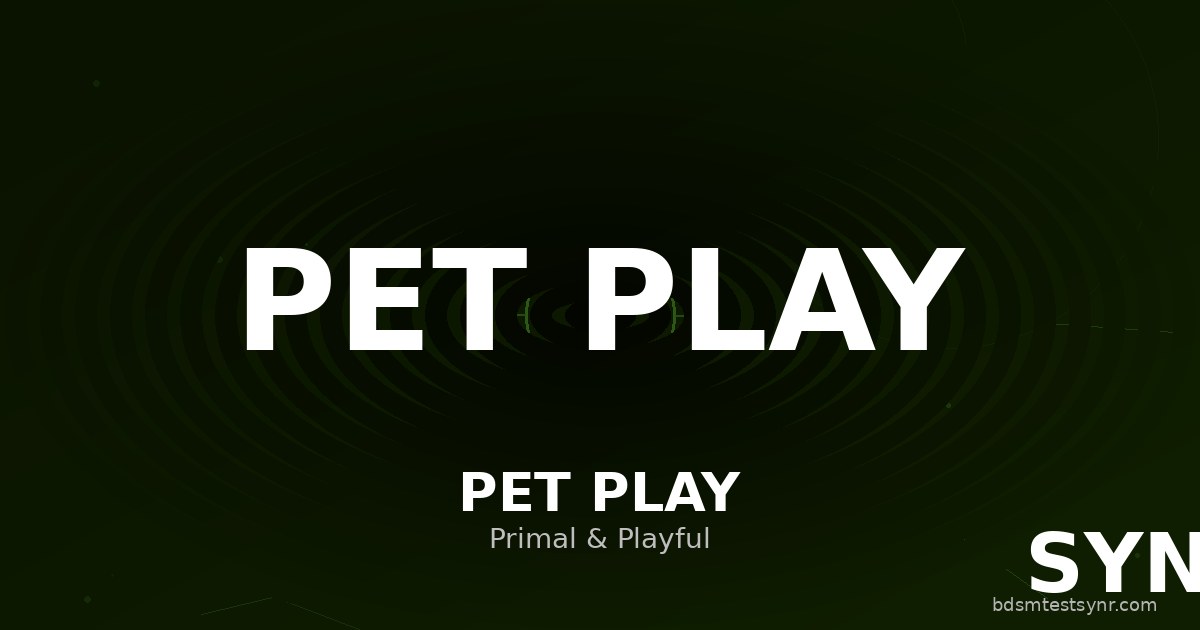 Pet Play: Typen, Psychologie & Einstieg